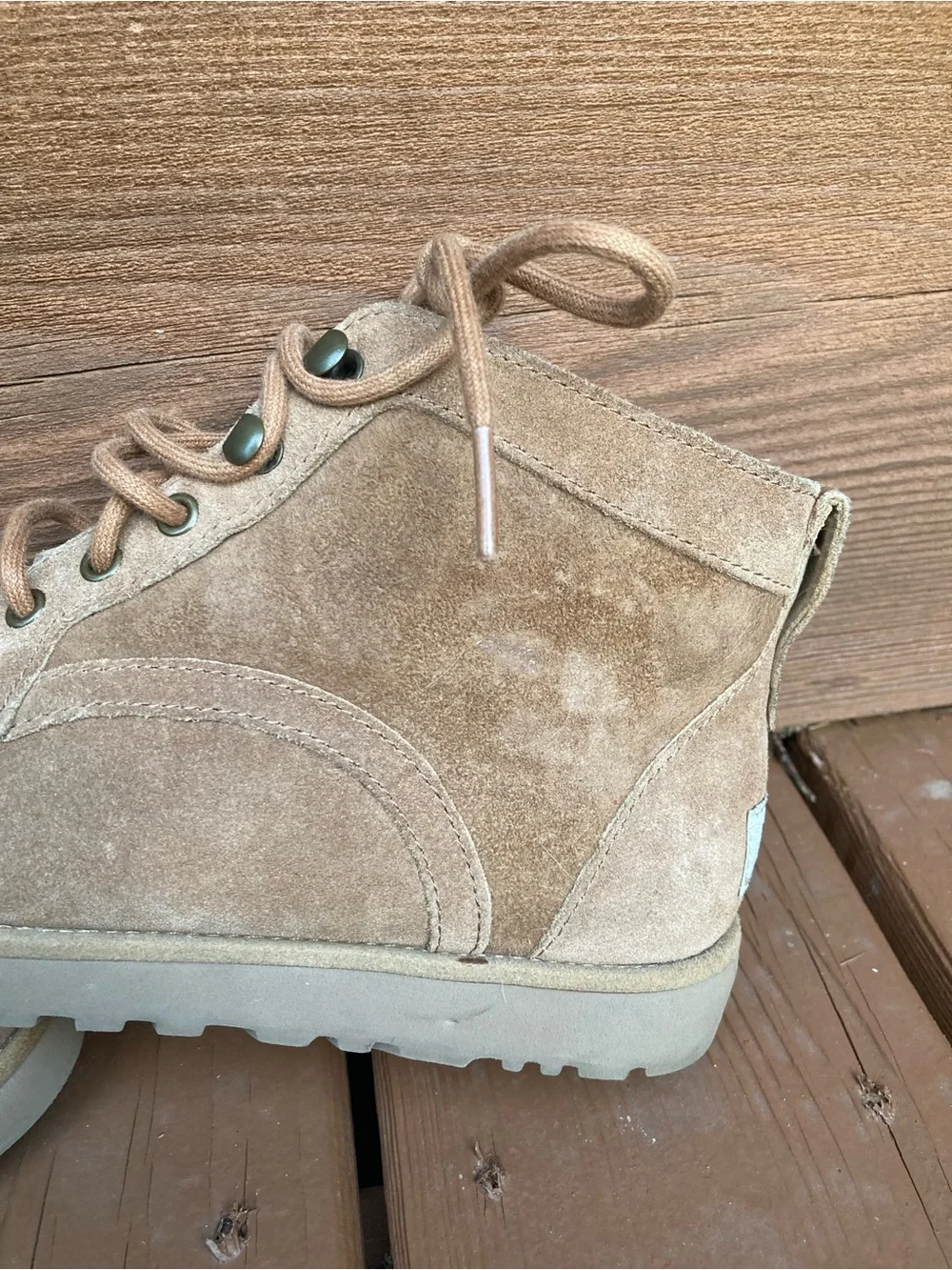 UGG Suede Lace-Up Boots